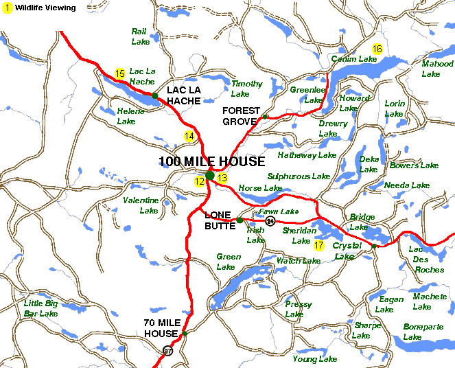 South Cariboo Map